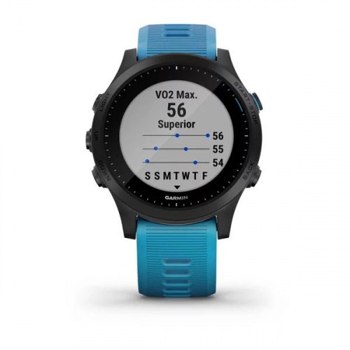Умные часы Garmin Forerunner 945 комплект HRM Wi-Fi NFC 47 мм , синий фото 4