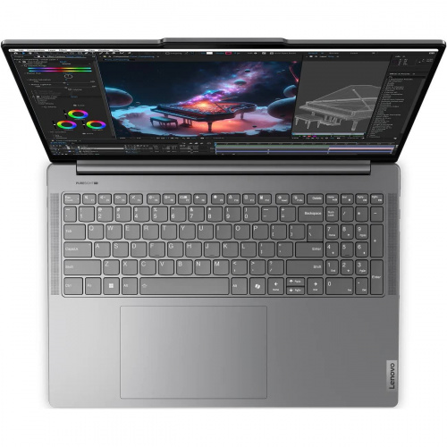 LENOVO Ноутбук Lenovo Yoga Pro 9 16IMH9, 16" (3200x2000) IPS 165 Гц/Intel Core Ultra 7 155H/16 ГБ LPDDR5X/1024 ГБ SSD/NVIDIA GeForce RTX 4060 для ноутбуков (8 Гб)/Windows 11 Home, Серый (83DN002XRU) фото 3