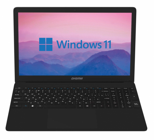 DIGMA Ноутбук Digma EVE 15 P417, 15.6" (1920x1080) IPS/Intel Celeron N4000/8ГБ DDR4/256ГБ SSD/UHD Graphics/Windows 11 Home, черный [NCN158CXW01]