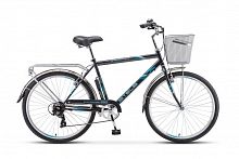 Городской велосипед STELS Navigator 250 Gent 26 Z010 (2018) +КОРЗИНА Серый