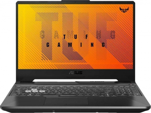 ASUS Ноутбук ASUS TUF Gaming F15 FX506HE-HN012, 15.6", IPS, Intel Core i5 11400H 2.7ГГц, 8ГБ, 512ГБ SSD, NVIDIA GeForce RTX 3050 Ti для ноутбуков - 4096 Мб, noOS, 90NR0704-M02050, черный