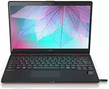 Ноутбук Fujitsu LifeBook U9312X red, 13.3", трансформер, IPS, Intel Core i7 1265U 1.8ГГц, 10-ядерный, 32ГБ LPDDR4x, 512ГБ SSD, Intel Iris Xe graphics , без операционной системы, черный/красный [fpc01322bk]