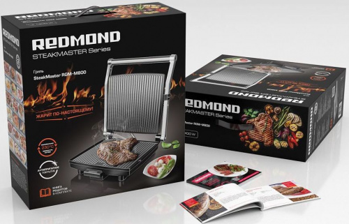 Гриль REDMOND SteakMaster RGM-M800, черный/серебристый фото 7