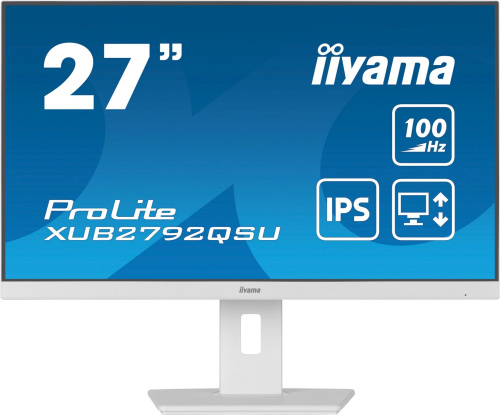 Монитор Iiyama 27" IPS LED ProLite XUB2792QSU-W6 белый фото 10