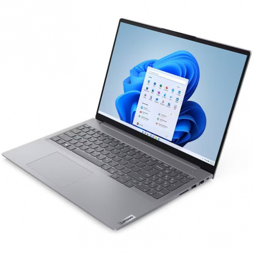 LENOVO Ноутбук Lenovo ThinkBook 16 G6 IRL, 16" (1920x1200) IPS/Intel Core i5-1335U/8 ГБ DDR5/256 ГБ SSD/Intel Iris Xe Graphics/Без системы, Серый (21KHA021RU) фото 2