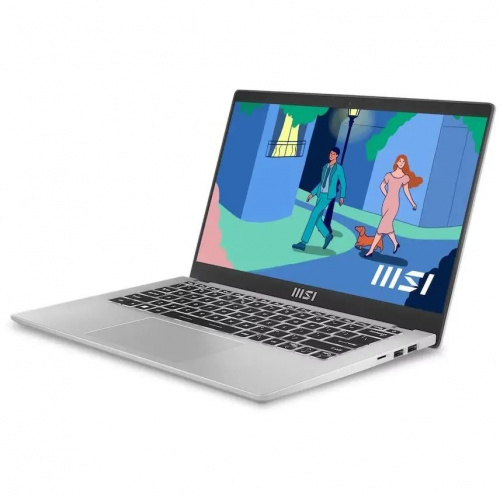 MSI Ноутбук MSI Modern 14, 14" (1920x1080) IPS/Intel Core i5-1335U/16 ГБ DDR4/512 ГБ SSD/Intel Iris Xe Graphics/Без системы, Серебристый (9S7-14J112-1279) фото 2