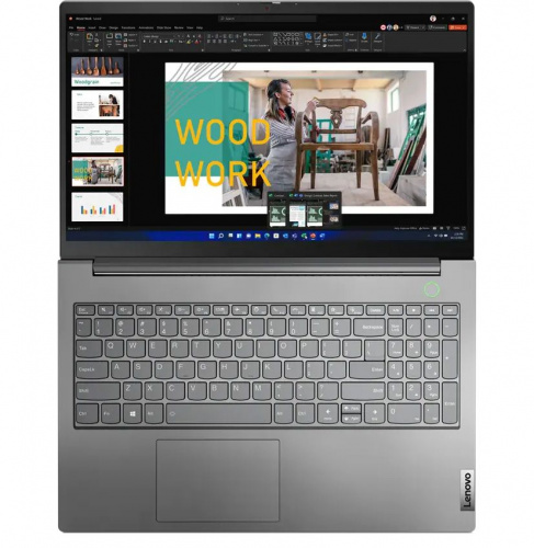 LENOVO Ноутбук Lenovo ThinkBook 15 G4 IAP, 15.6" (1920x1080) IPS/Intel Core i7-1255U/8ГБ DDR4/512ГБ SSD/Iris Xe Graphics/Без ОС, серый (21DJ00PGAK) фото 4