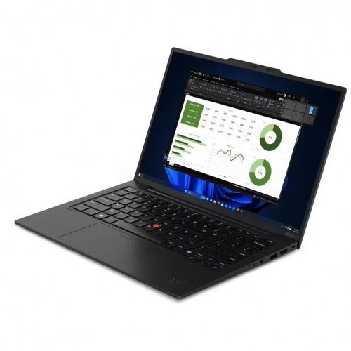 LENOVO Ноутбук Lenovo ThinkPad X1 Carbon G12, 14" (2880x1800) OLED 120 Гц/Intel Core Ultra 7 155H/32 ГБ/1024 ГБ SSD/Intel Arc Graphics/Без системы, Черный (21KDS8KV00) фото 2