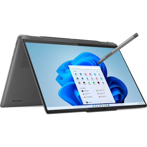 LENOVO Ноутбук Lenovo Yoga 7 2-in-1 14AHP9, 14" (1920x1200) IPS/AMD Ryzen 7 8840HS/16 ГБ LPDDR5X/1024 ГБ SSD/AMD Radeon Graphics/Windows 11 Home, Серый (83DK006RRK) фото 2