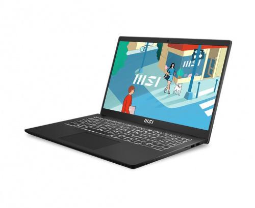 MSI Ноутбук MSI Modern 15H, 15.6" (1920x1080) IPS/Intel Core i5-13420H/8ГБ DDR4/512ГБ SSD/Iris Xe Graphics/Без ОС, черный (9S7-15H411-095) фото 4