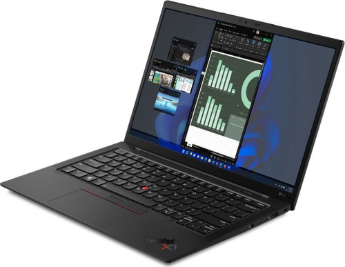 Ноутбук Lenovo ThinkPad X1 Carbon G10 Core i7 1255U 16Gb SSD512Gb Intel Iris Xe graphics 14" IPS WUXGA Win 11Pro black WiFi BT Cam (21CCS9Q101) фото 3