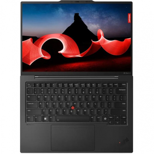 LENOVO Ноутбук Lenovo ThinkPad X1 Carbon G12, 14" (2880x1800) OLED 120 Гц/Intel Core Ultra 7 155U/32 ГБ LPDDR5X/2048 ГБ SSD/Intel Graphics/Windows 11 Pro, Черный (21KC004RRT) фото 3