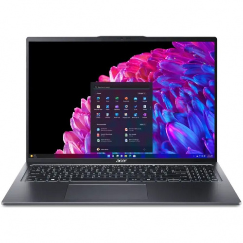 ACER Ноутбук Acer SWIFT GO SFG16-72-790F, 16" (2560x1600) IPS/Intel Core Ultra 7 155H/16 ГБ DDR5/1024 ГБ SSD/Intel Arc Graphics/Windows 11 Home, Черный (NX.KUBCD.001)