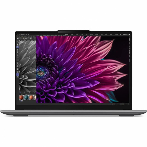 LENOVO Ноутбук Lenovo Yoga Pro 9 16IMH9, 16" (3200x2000) IPS 120 Гц/Intel Core Ultra 9 185H/64 ГБ LPDDR5X/1024 ГБ SSD/NVIDIA GeForce RTX 4070 для ноутбуков (8 Гб)/Windows 11 Home, Серый (83DN006BRU)