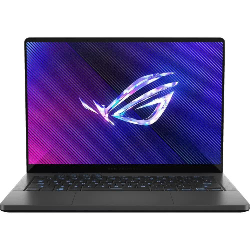 Ноутбук ASUS ROG Zephyrus G14 GA403UV-QS186, 14" (2880x1800) OLED 120 Гц/AMD Ryzen 7 8845HS/16 ГБ DDR5/1024 ГБ SSD/NVIDIA GeForce RTX 4060 для ноутбуков (8 Гб)/Без системы, Серый (90NR0I01-M00A00)