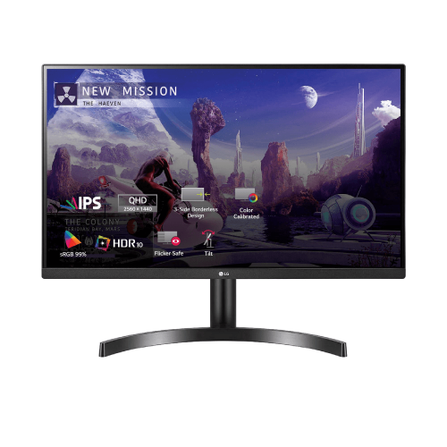 Монитор LG 27" 27QN600-B 2560x1440 IPS LED 75Гц 5ms FreeSync HDMI DisplayPort