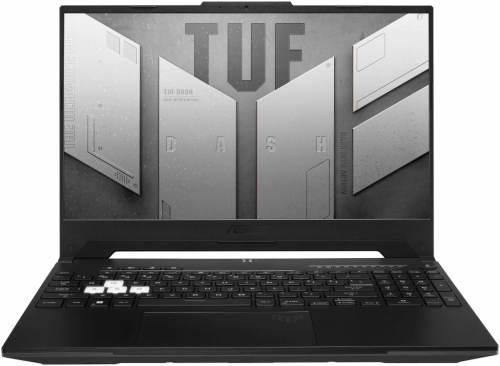 ASUS Ноутбук ASUS TUF Dash F15 FX517ZE-HN066 15.6" 1920x1080, Intel Core i7 12650H 2.3 ГГц, RAM 16 ГБ, DDR5, SSD 512 ГБ, NVIDIA GeForce RTX 3050 Ti, DOS, 90NR0953-M00AE0, Off Black