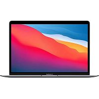 APPLE Ноутбук Apple MacBook Air A2337, 13.3" (2560x1600) Retina IPS/Apple M1/8ГБ DDR4/256ГБ SSD/M1 7-core GPU/MacOS, серый космос (MGN63ZP/A)