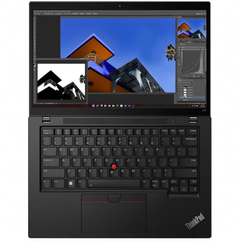 LENOVO Ноутбук Lenovo ThinkPad L14 G4, 14" (1920x1080) IPS/Intel Core i7-1365U/16 ГБ DDR4/512 ГБ SSD/Intel Iris Xe Graphics/Windows 11 Pro, Черный (21H2A3GWCD_PRO) фото 3