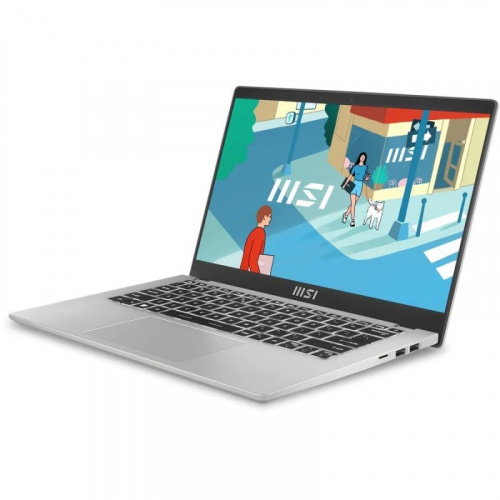 MSI Ноутбук MSI Modern 14, 14" (1920x1080) IPS/Intel Core i5-1335U/16ГБ DDR4/512ГБ SSD/Iris Xe Graphics/Win 11 Pro, серебристый (9S7-14J111-1088) фото 4