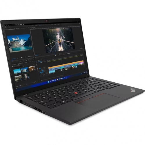 LENOVO Ноутбук Lenovo ThinkPad T14 G3, 14" (2240x1400) IPS/Intel Core i7-1270P/16ГБ DDR4/512ГБ SSD/Iris Xe Graphics/Win 11 Pro, черный (21AHA0G0US) фото 5