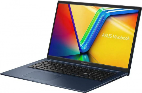 ASUS Ноутбук ASUS Vivobook 17X X1704ZA-AU342, 17.3" (1920x1080) IPS/Intel Core i7-1255U/16ГБ DDR4/512ГБ SSD/Iris Xe Graphics/Без ОС, синий (90NB10F2-M00DE0) фото 4