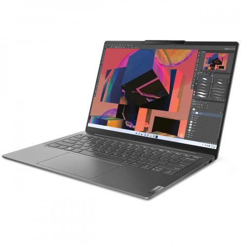 LENOVO Ноутбук Lenovo Yoga Slim 6 14APU8, 14" (1920x1200) OLED/AMD Ryzen 5 7540U/16 ГБ LPDDR5/512 ГБ SSD/AMD Radeon Graphics/Windows 11 Home, Серый (82X3000MRK) фото 4