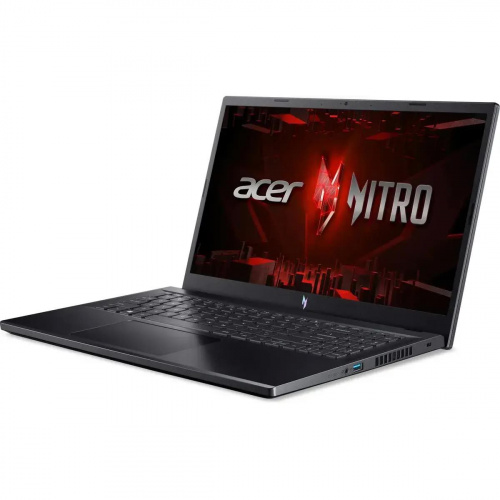 ACER Ноутбук Acer Nitro V 15 ANV15-51-735K, 15.6" (1920x1080) IPS 144 гц/Intel Core i7-13620H/16 ГБ DDR5/512 ГБ SSD/NVIDIA GeForce RTX 4050 для ноутбуков (6 Гб)/Без системы, Черный (NH.QNBER.002) фото 3