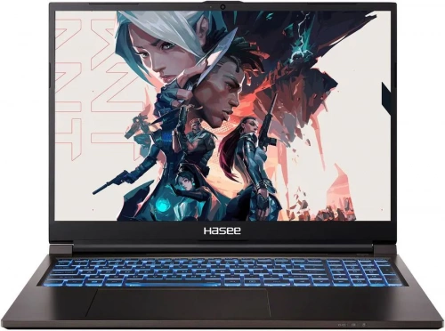 HASEE Ноутбук игровой HASEE T8-DA7NP+, 16", IPS, Intel Core i7 12700H 2.3ГГц, 14-ядерный, 16ГБ DDR4, 512ГБ SSD, NVIDIA GeForce RTX 3060 для ноутбуков - 6 ГБ, Free DOS, черный