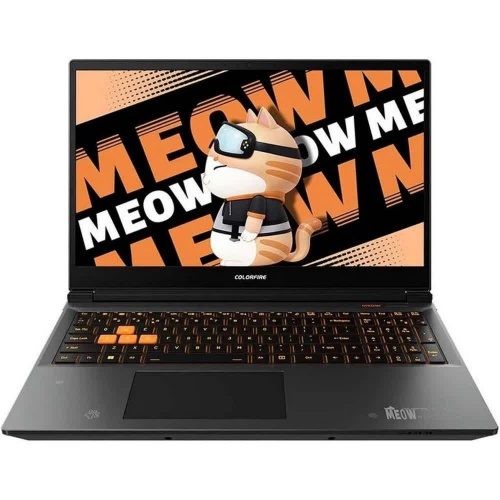 Ноутбук Colorful MEOW R16 24-HR86B16512H-O-RUA-KA, 16" 2560x1600 IPS 240Hz/AMD Ryzen 7 8845HS/16 ГБ DDR5/512 ГБ SSD/NVIDIA GeForce RTX 4060 для ноутбуков (8 Гб)/Без системы, Оранжевый (A10305000029)