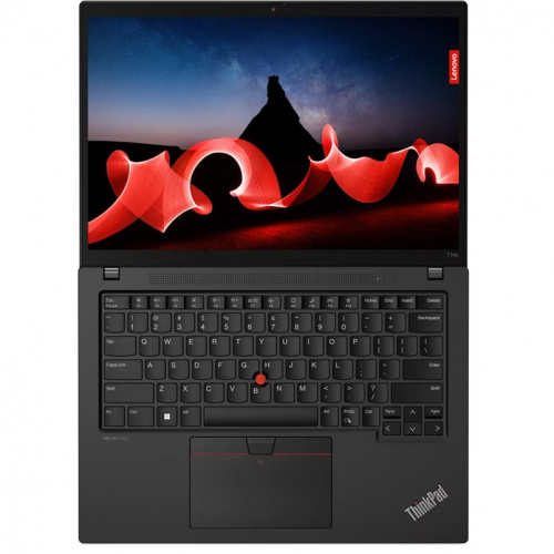 LENOVO Ноутбук Lenovo ThinkPad T14s Gen 4, 14" (1920x1200) IPS/Intel Core i5-1335U/32 ГБ LPDDR5X/1024 ГБ SSD/Intel Iris Xe Graphics/Windows 11 Pro, Черный (21F6003MRT) фото 3