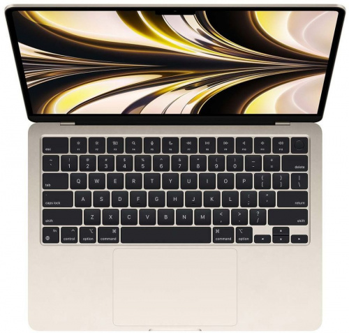 APPLE Ноутбук Apple MacBook Air 13 2022, 13.6" (2560x1664) Retina IPS/Apple M2/8ГБ/512ГБ SSD/M2 10-core GPU/MacOS/Блок питания EU, сияющая звезда (MLY23_RUSG) фото 2