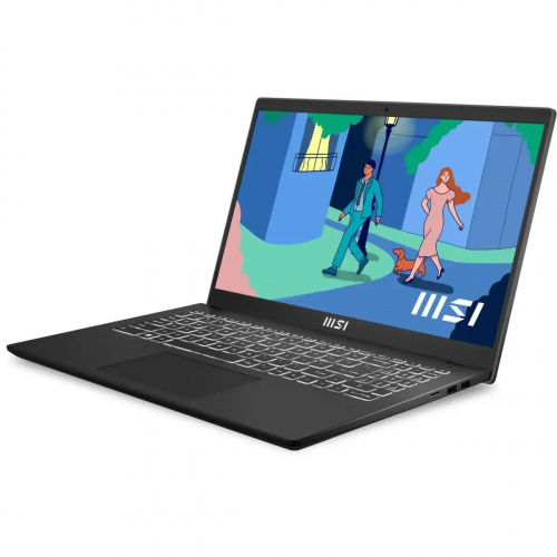 MSI Ноутбук MSI Modern 15 B12MO-826AU, 15.6" (1920x1080) IPS/Intel Core i5-1235U/8 ГБ DDR4/512 ГБ SSD/Intel Iris Xe Graphics/Без системы, Черный (9S7-15H112-826) фото 2