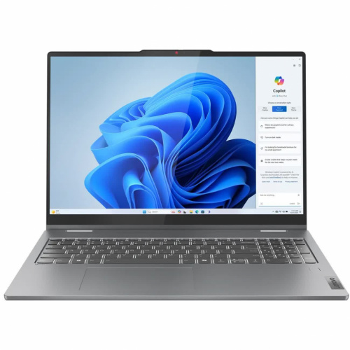 LENOVO Ноутбук Lenovo IdeaPad 5 2-in-1 16IRU9, 16" (2048x1280) OLED/Intel Core 7 150U/16 ГБ LPDDR5X/512 ГБ SSD/Intel Graphics/Без системы, Серый (83DU0042RK)