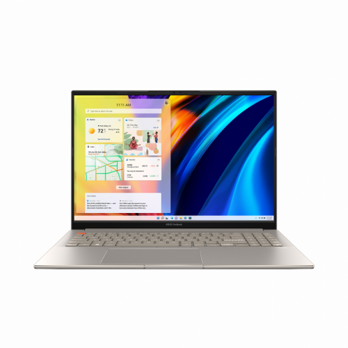 ASUS Ноутбук ASUS VivoBook S M5602QA-KV105W, 16" (2560x1600) IPS 120Гц/AMD Ryzen 7 5800H/16ГБ DDR4/1ТБ SSD/Radeon Graphics/Windows 11 Home, песочный [90NB0XW2-M00460]