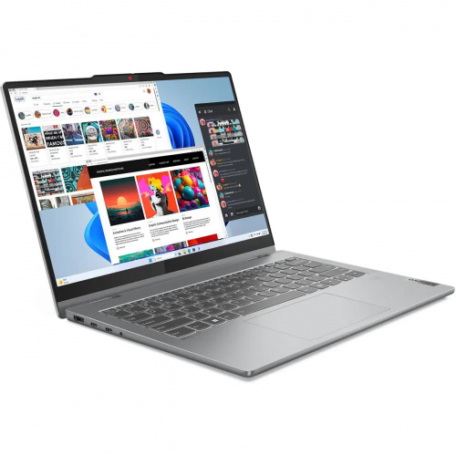 LENOVO Ноутбук Lenovo IdeaPad 5 2-in-1 14AHP9, 14" (1920x1200) IPS/AMD Ryzen 5 8645HS/16 ГБ LPDDR5X/512 ГБ SSD/AMD Radeon Graphics/Без системы, Серый (83DR005RRK) фото 6