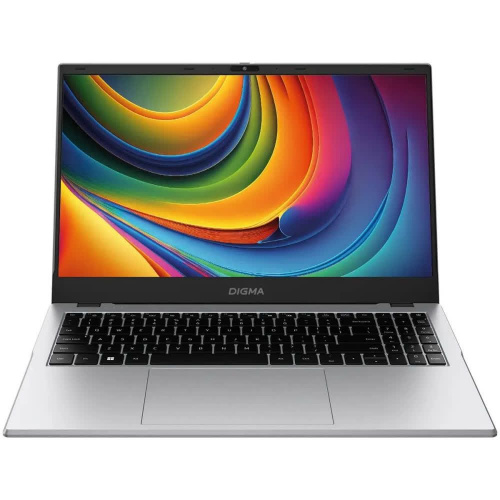 DIGMA Ноутбук Digma EVE P5852, 15.6" (1920x1080) IPS/Intel N200/8 ГБ DDR5/256 ГБ SSD/Intel UHD Graphics/Windows 11 Pro, Серебристый (DN15N2-8CXW01)