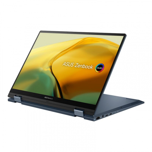 ASUS Ноутбук ASUS Zenbook 14 Flip OLED UP3404VA-KN026W, 14" (2880x1800) OLED 90Гц сенсорный/Intel Core i7-1360P/16ГБ DDR5/1ТБ SSD/Iris Xe Graphics/Windows 11 Home, синий (90NB10E2-M002A0) фото 2