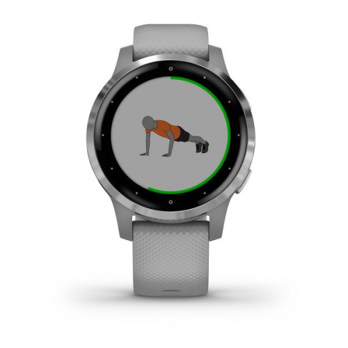 Умные часы Garmin Vivoactive 4s Wi-Fi 40 мм, серебристый/серый фото 6