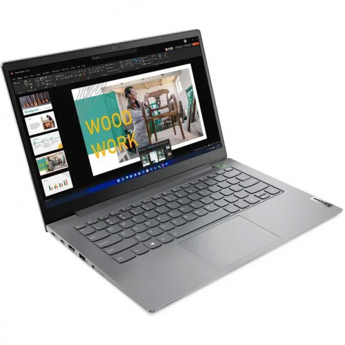 Ноутбук Lenovo ThinkBook 14 G5 IRL, 14" (1920x1080) IPS/Intel Core i5-1335U/8 ГБ/256 ГБ SSD/Intel Iris Xe Graphics/Windows 11 Pro, Серый (21JC001XAU) фото 2