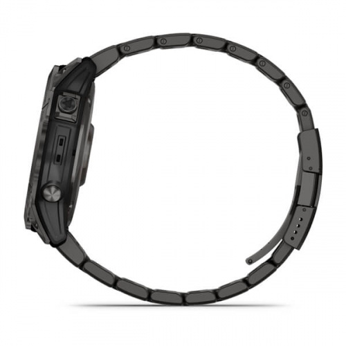 Умные часы Garmin Fenix 7X Sapphire Solar титановый угольно-серый DLC с угольно-серым титановым DLC браслетом фото 4