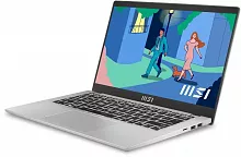 MSI Ноутбук MSI Modern 14 C12MO-689RU, 14" (1920x1080) IPS/Intel Core i5-1235U/16ГБ DDR4/512ГБ SSD/Iris Xe Graphics/Windows 11 Pro, серебристый (9S7-14J111-689)