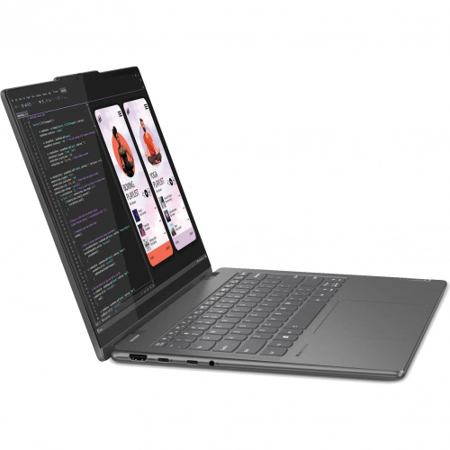 LENOVO Ноутбук Lenovo Yoga 7 2-in-1 14IML9, 14" (2880x1800) OLED 120 Гц/Intel Core Ultra 7 155H/32 ГБ LPDDR5X/1024 ГБ SSD/Intel Arc Graphics/Windows 11 Home, Серый (83DJ0094RU) фото 5