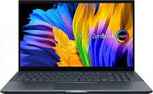 Ноутбук ASUS ZenBook Pro OLED UM535QE-KY220 Ryzen™ 9-5900HX/16G/1T SSD/15,6" FHD OLED/RTX™ 3050Ti 4G/No OS Серый, 90NB0V91-M006X0