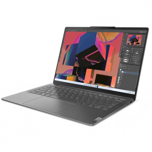 LENOVO Ноутбук Lenovo Yoga Slim 6 14IRH8, 14" (1920x1200) OLED/Intel Core i5-13500H/16 ГБ LPDDR5X/512 ГБ SSD/Intel Iris Xe Graphics/Windows 11 Home, Серый (83E00058RU) фото 4