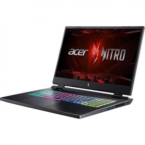 ACER Ноутбук Acer Nitro 17 AN17-51-716G, 17.3" (2560x1440) IPS 165 Гц/Intel Core i7-13700H/16ГБ DDR5/1ТБ SSD/GeForce RTX 4050 6ГБ/Без ОС, черный (NH.QK5CD.001) фото 4