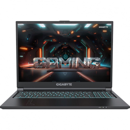 GIGABYTE Ноутбук Gigabyte G6 KF, 16" (1920x1200) IPS 165 Гц/Intel Core i7-13620H/16 ГБ DDR5/1024 ГБ SSD/NVIDIA GeForce RTX 4060 для ноутбуков (8 Гб)/Windows 11 Home, Черный (KF-H3KZ854KH)