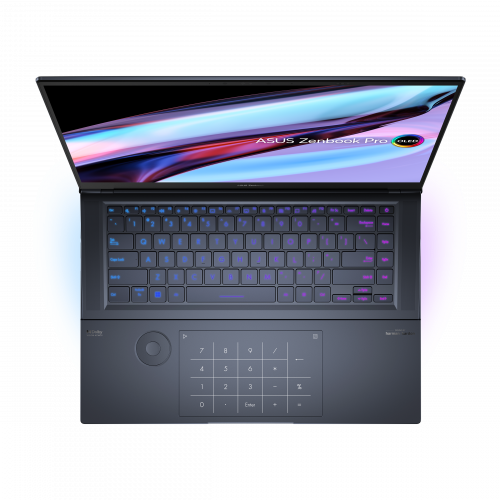 ASUS Ноутбук ASUS Zenbook Pro 16X OLED UX7602VI-ME097X, 16" (3200x2000) OLED 120Гц сенсорный/Intel Core i9-13900H/32ГБ LPDDR5/1ТБ SSD/GeForce RTX 4070 8ГБ/Windows 11 Pro, черный (90NB10K1-M005D0) фото 4