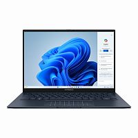 Ноутбук ASUS Zenbook 14 OLED UX3405MA-QD437, 14" (1920x1200) OLED/Intel Ultra 5 125H/16ГБ LPDDR5X/512ГБ SSD/Arc Graphics/Без ОС, синий (90NB11R1-M010B0)