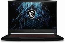 MSI Ноутбук игровой MSI GF63 Thin 11UC-1608XRU, 15.6", IPS, Intel Core i5 11260H 2.6ГГц, 6-ядерный, 16ГБ DDR4, 512ГБ SSD, NVIDIA GeForce RTX 3050 для ноутбуков - 4 ГБ, Free DOS, черный